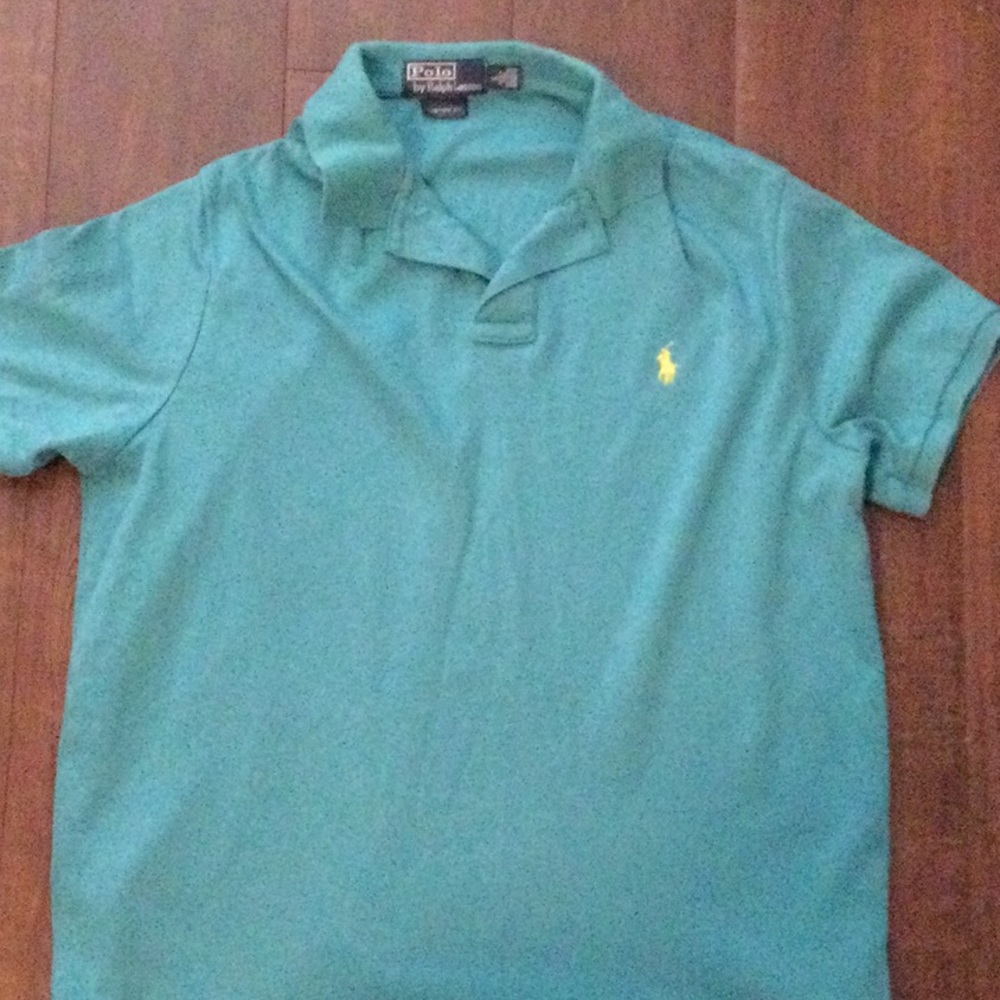 Teal Collared Polo - RL
